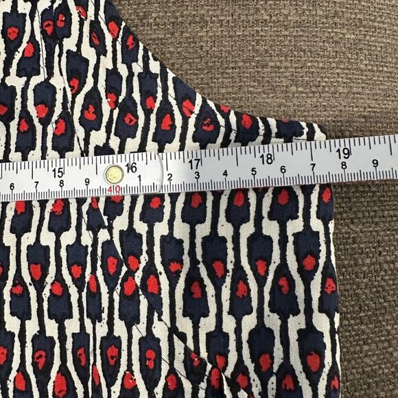 Tracy Reese Anthropologie Smocked Halter Dress 100% Silk Indigo Ruby Motif M NWT - Picture 10 of 12